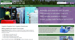 Desktop Screenshot of hygienewarehouse.co.uk