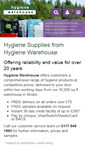 Mobile Screenshot of hygienewarehouse.co.uk